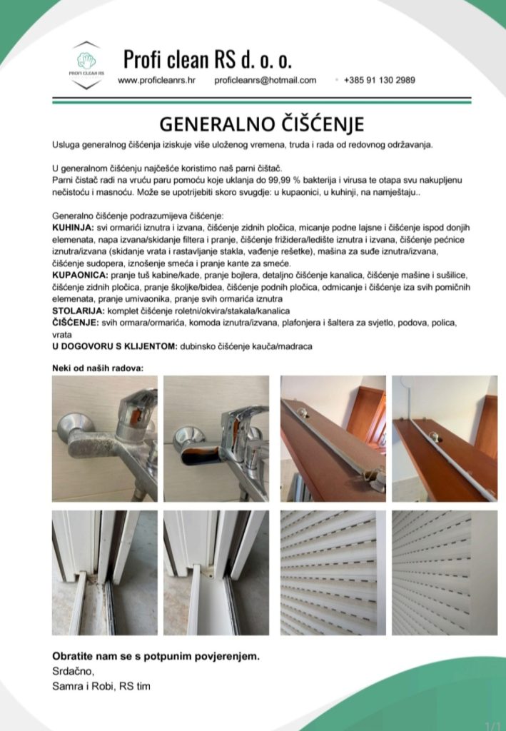 Generalno ciscenje detalno